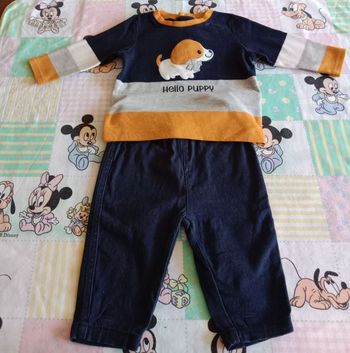 Ensemble garçon taille 6 mois