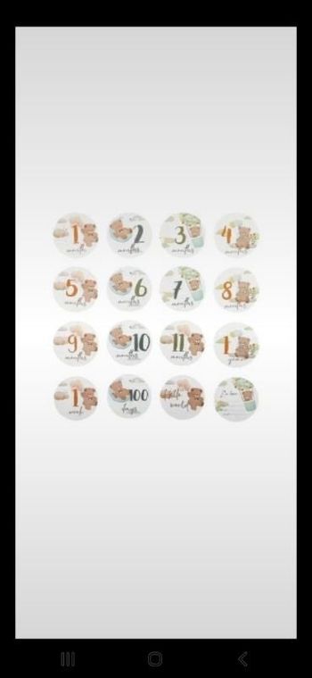 Cartes étapes bébé photo évolution 📷🐻