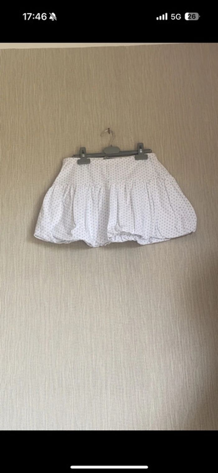 Jupe blanche a pois 12 ans Tao