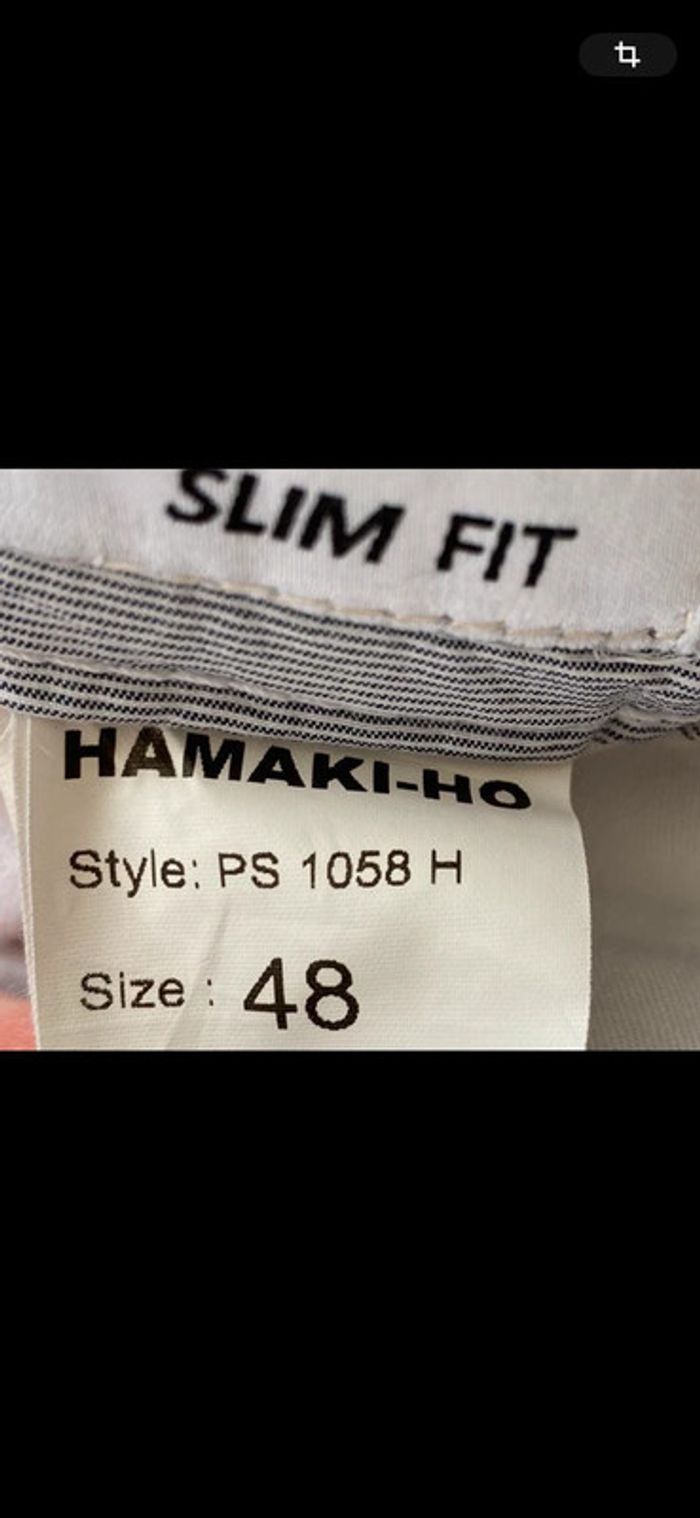 Pantalon gris à rayures Hamaki-Ho taille 40 très bon état - photo numéro 9