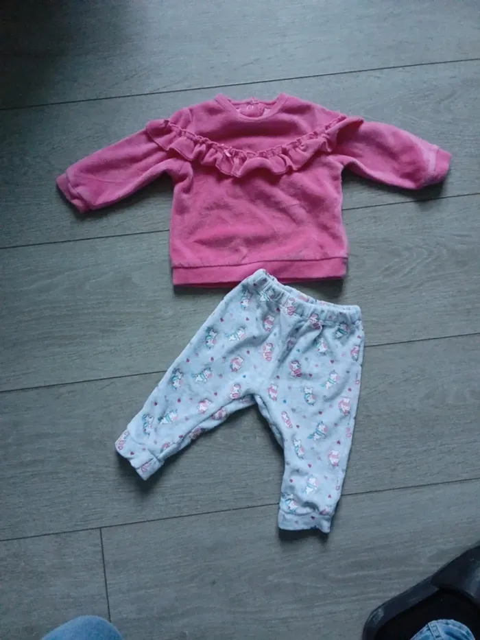 🌹pyjama 2 pièce prénatal 3-6 mois 62cm 🌹