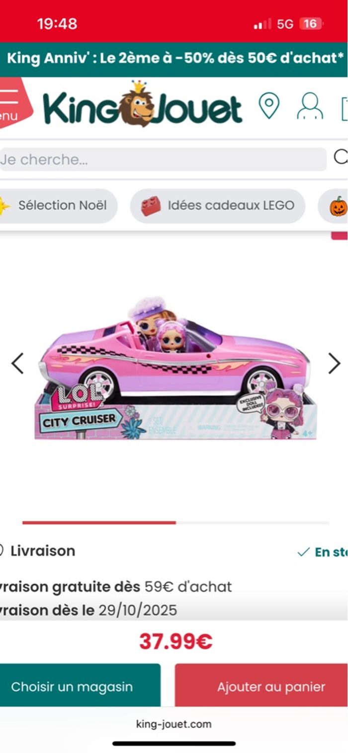 Voiture poupée lol - photo numéro 5