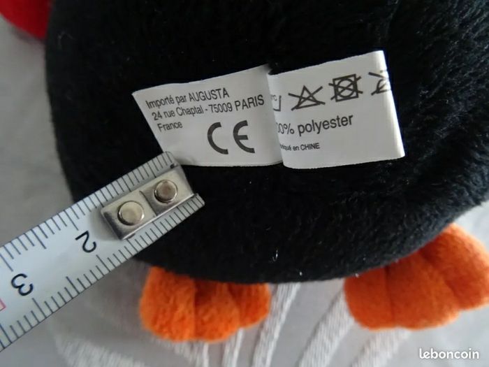 Pingouin en peluche 28 cm de haut - photo numéro 5