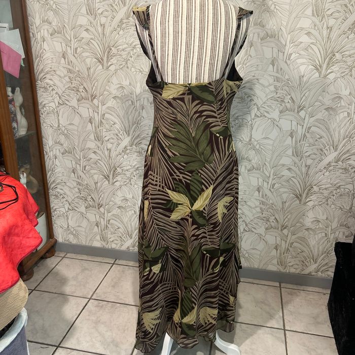Robe longue motif feuille - photo numéro 3