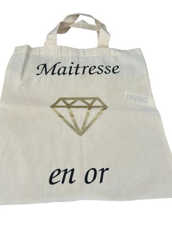 Tote bag maîtresse en or