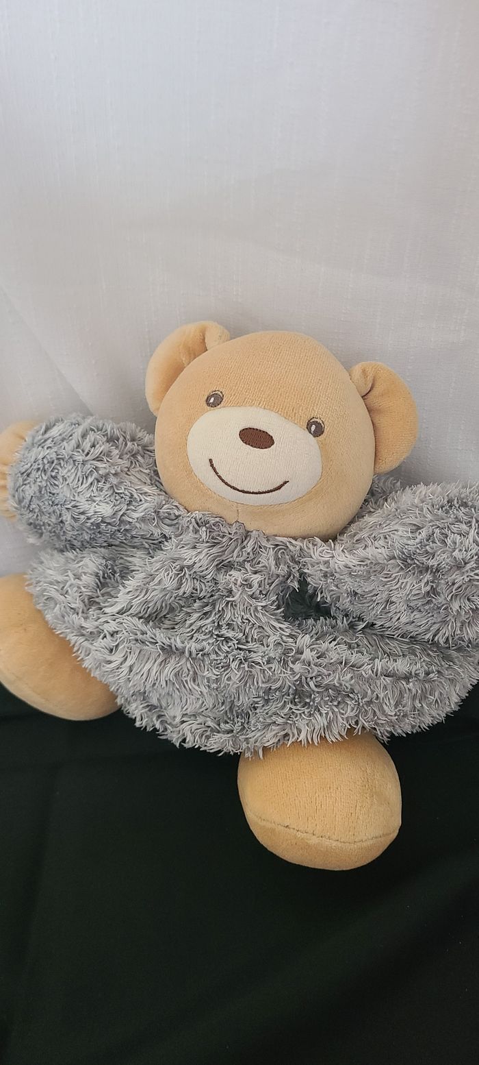 Doudou ours fourrure Fur gris KALOO - photo numéro 2