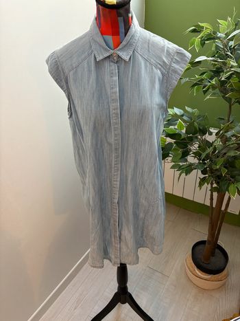 Robe en jean sans manches Zara Woman Taille 38