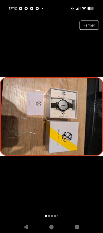 Montre CXL by Christian Lacroix - Neuve - Noir Pailleté