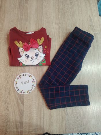 Ensemble fille (leggings+t-shirt) 4 ans Disney et DPAM