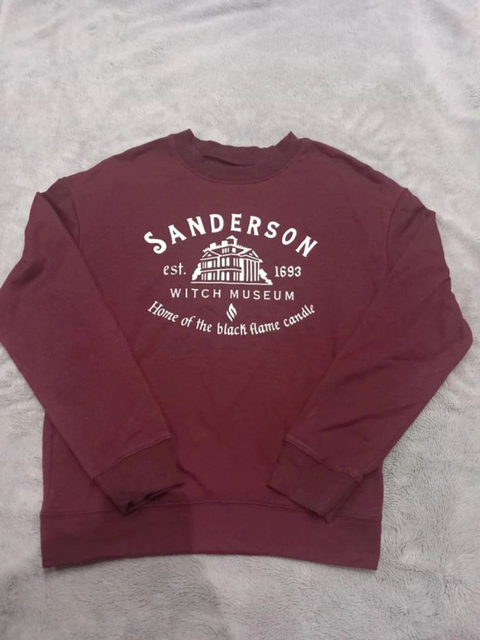 Pull/Sweat Vintage Bordeaux Imprimé Sanderson - photo numéro 2