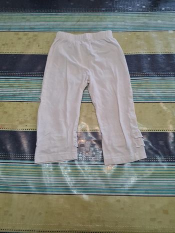 Legging court blanc 5 ans
