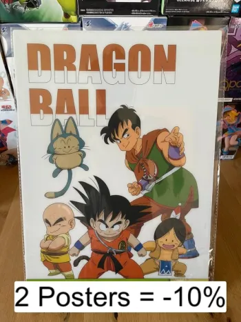 Dragon Ball - Poster plastique A3 Son Goku & alliés - Ichiban Kuji Kumonoue no Shinden
