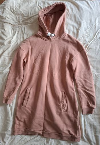 Robe pull rose poudrée