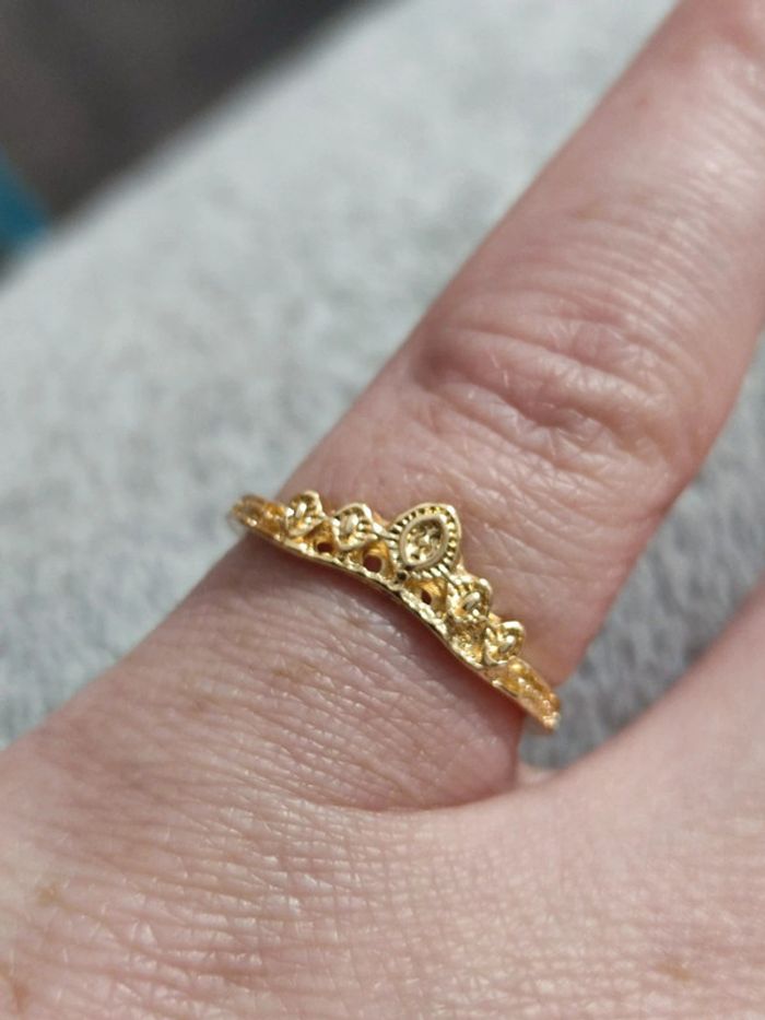 Bague fantaisie métal doré - photo numéro 2