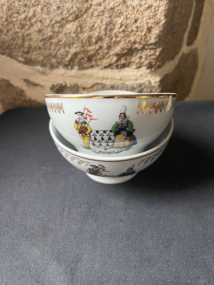 Lot de deux bols porcelaine Apilco Vintage - photo numéro 10
