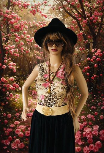 🌸T-shirt sans manches vintage 2000 Y2K roses léopard cottagecore whimsigoth fairy  t-shirt🌸