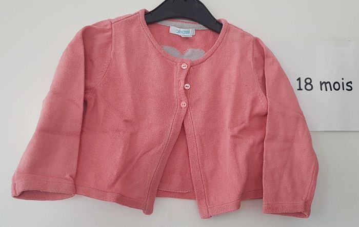 Gilet coeur obaibi 18 mois