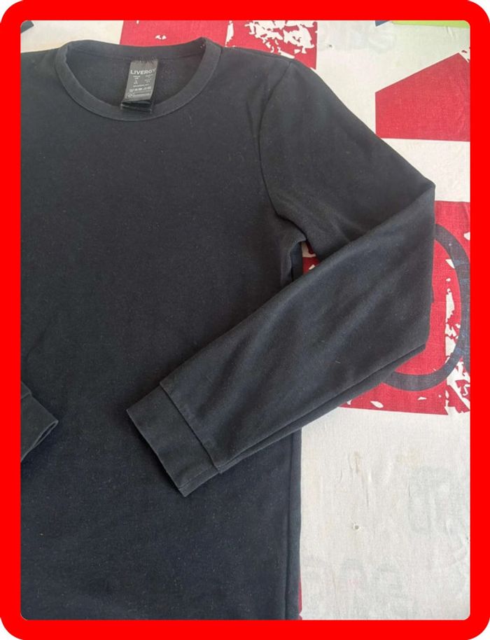 T-shirt manche longue taille xs noir - photo numéro 5