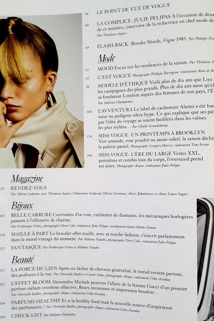 Magazine Vogue n°986 avril 2018 spécial Alma Jodorowsky - photo numéro 8