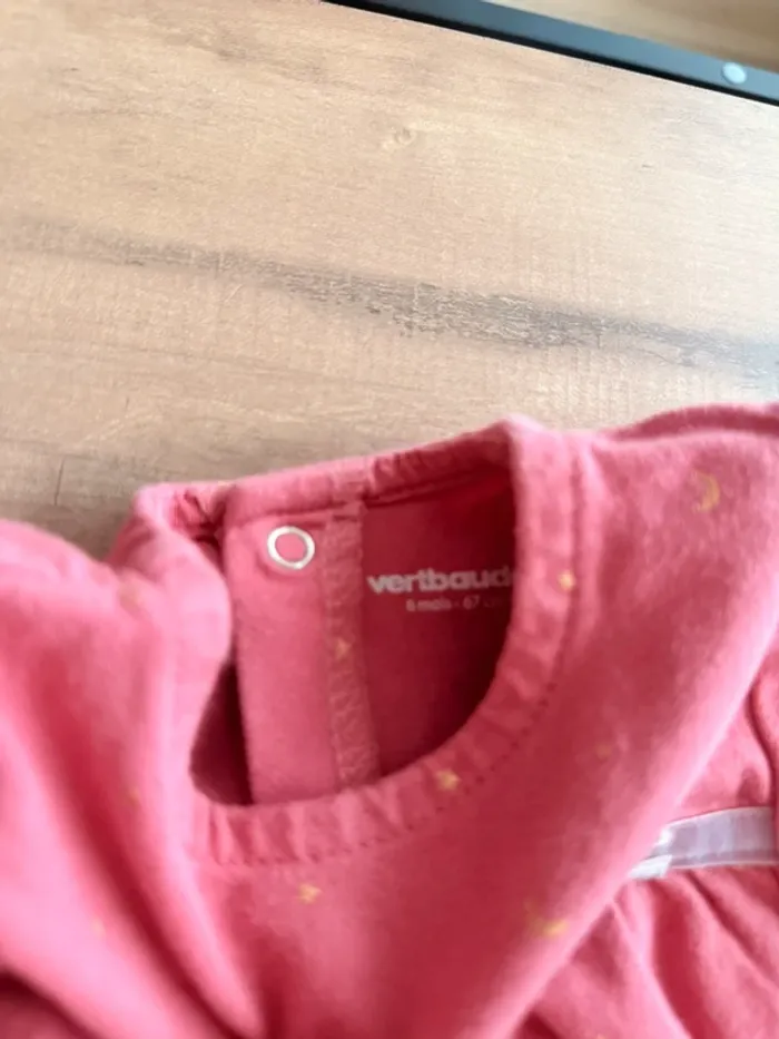 Robe rose 6 mois Vertbaudet - photo numéro 2