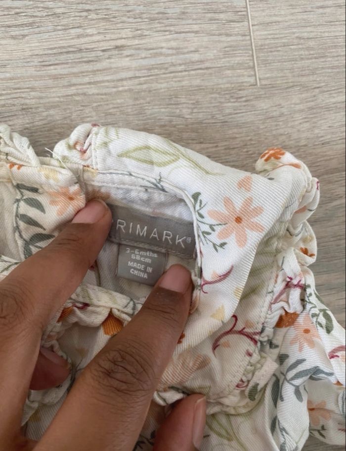 Robe manches longues à motifs avec col - photo numéro 3