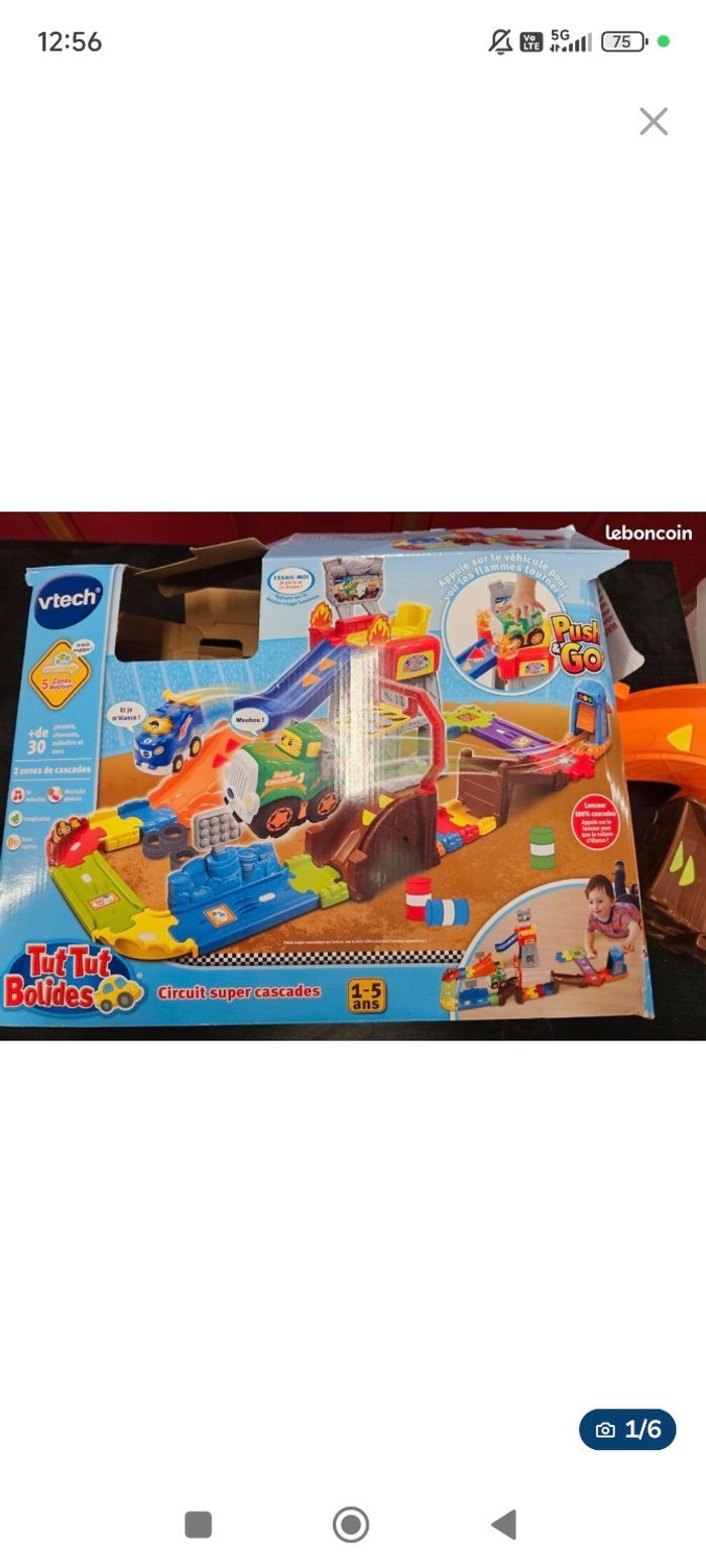 Circuit tut tut bolide cascade + véhicule - photo numéro 3