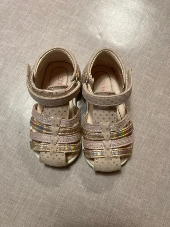 Sandales fille Freegun pailletées - pointure 19