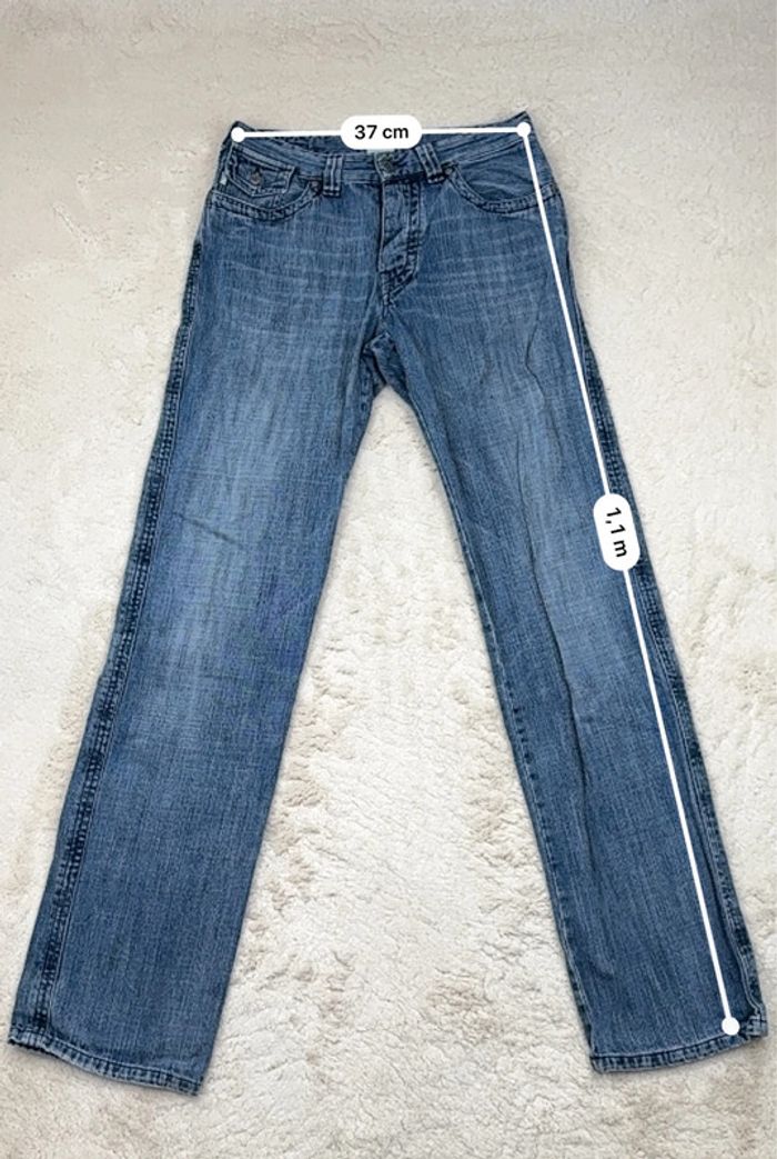 Jeans Coupe Droite vintage Y2k 00’s Bleu Taille 42 - photo numéro 8