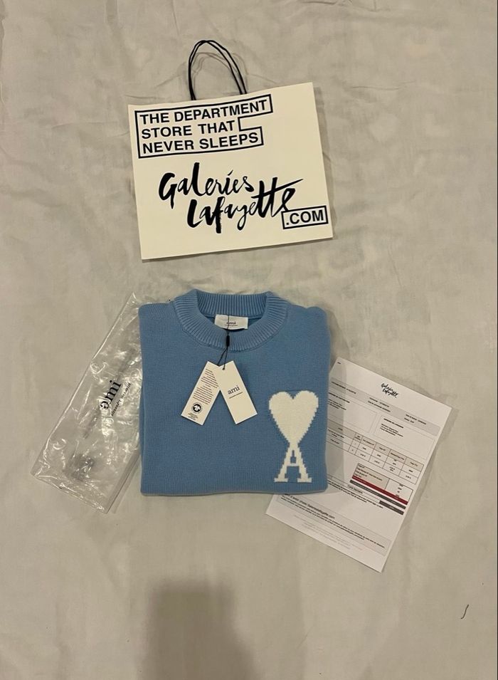 Pull AMI Paris Bleu Taille S