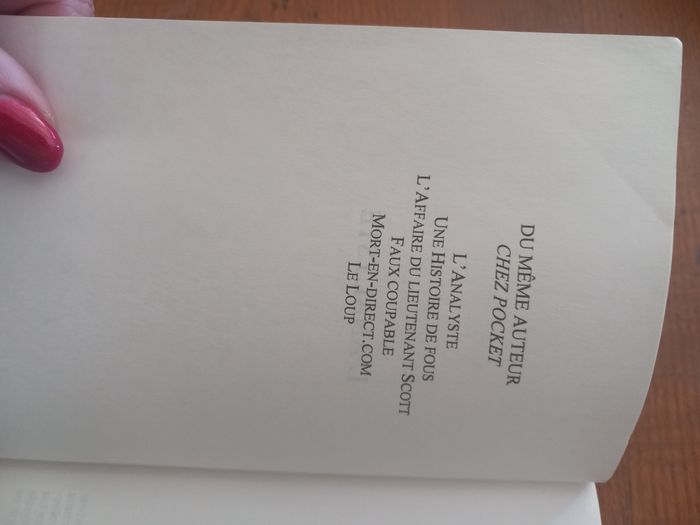 Livre l'analyste - photo numéro 5