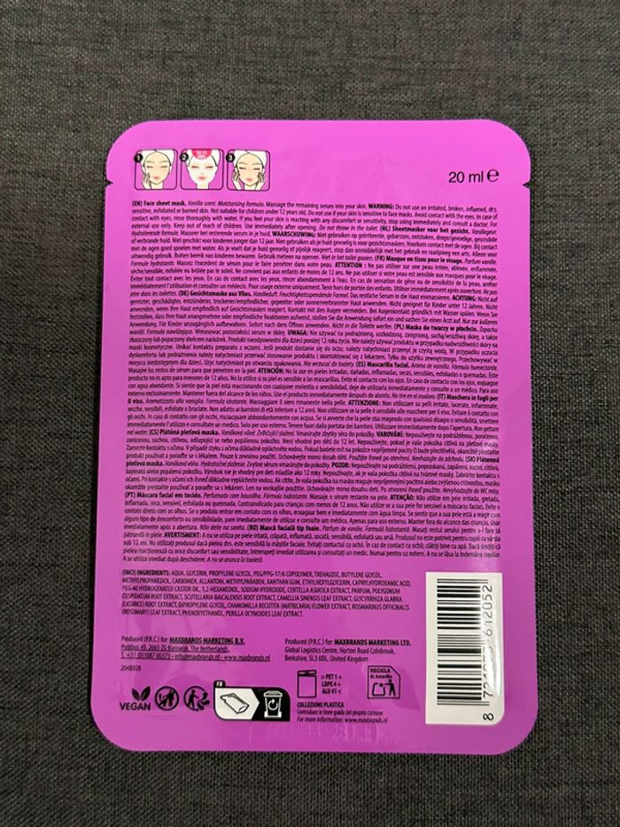 Masque en Tissu Vegan Bubble Gum Neuf - photo numéro 3