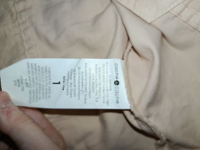 Veste en jean rose pâle taille XS/S - photo numéro 3