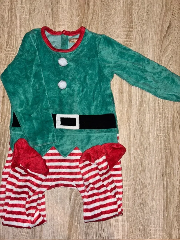 pyjama noël Lutin + bonnet