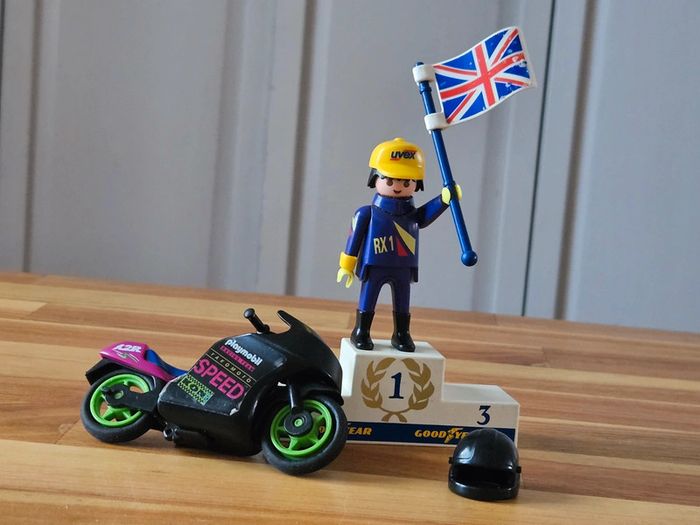 Playmobil 3779 pilote moto de course 1992