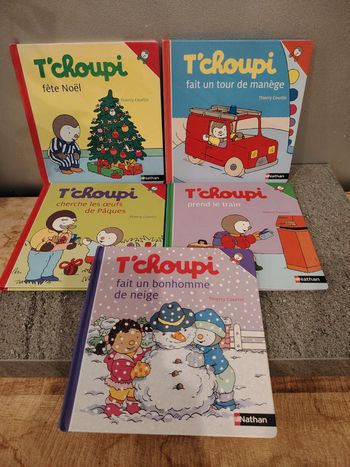 Lot de 5 livres T'choupi