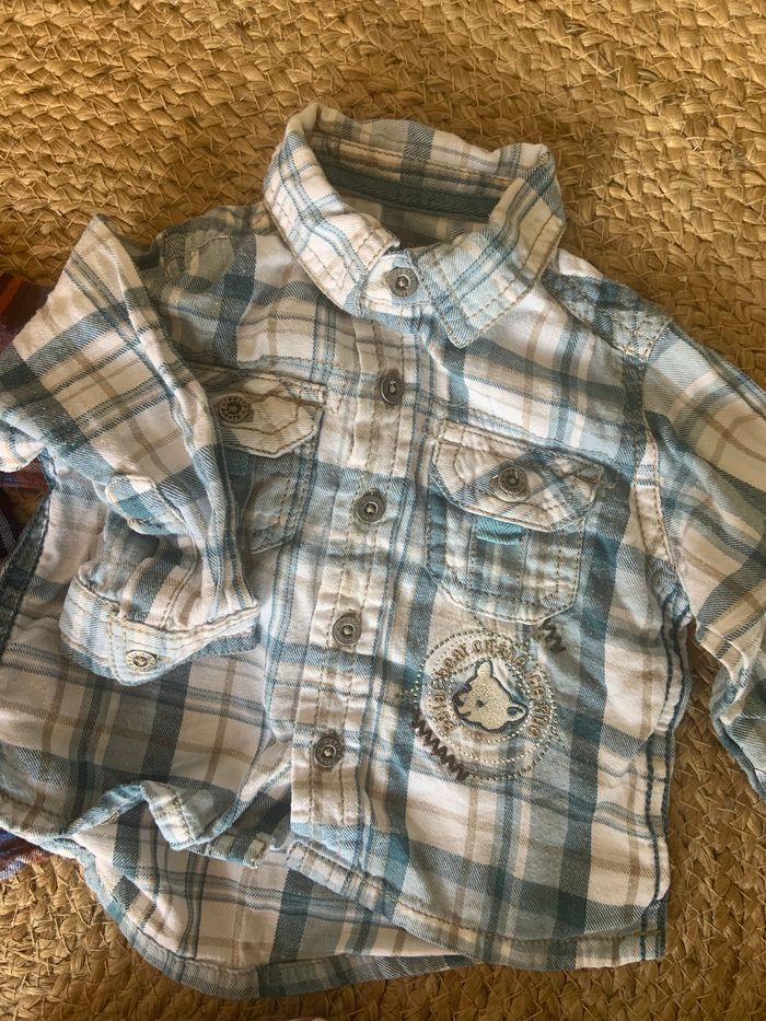 Lot de 4 chemises manches longues garcon taille 3 mois - photo numéro 4