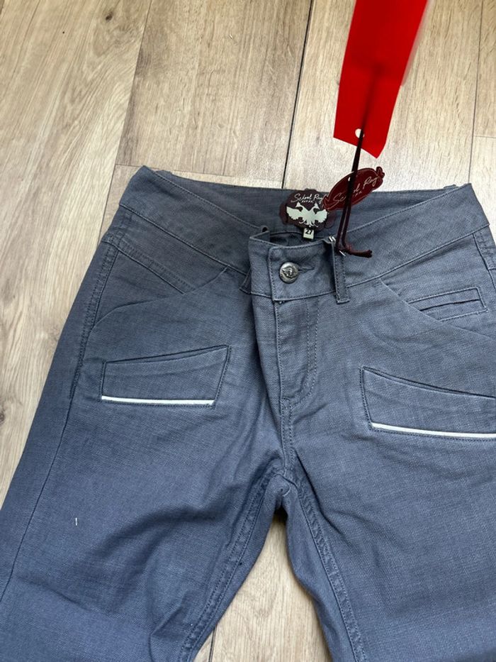 Jean gris School Rag Poesia Twill Strech W27 - photo numéro 2