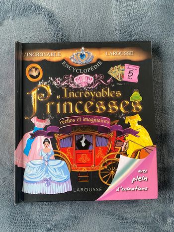 Livre encyclopédie incroyables princesses