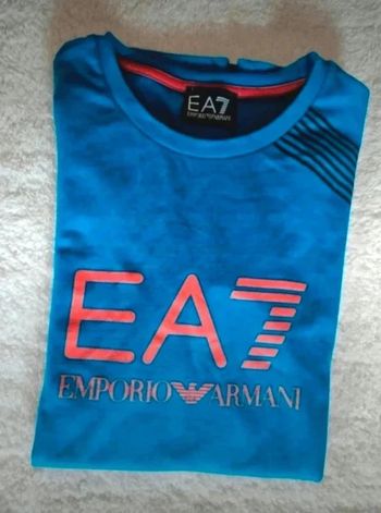 T-shirt bleu - Emporio Armani EA7