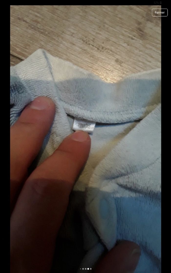 Grenouillere bleu gris pingouin - photo numéro 8