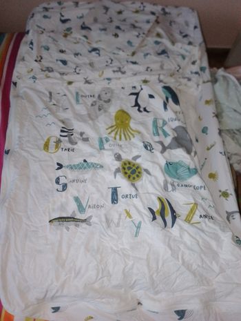 Parure prêt à  dormir alphabet animaux " Caradou Verbaudet  "