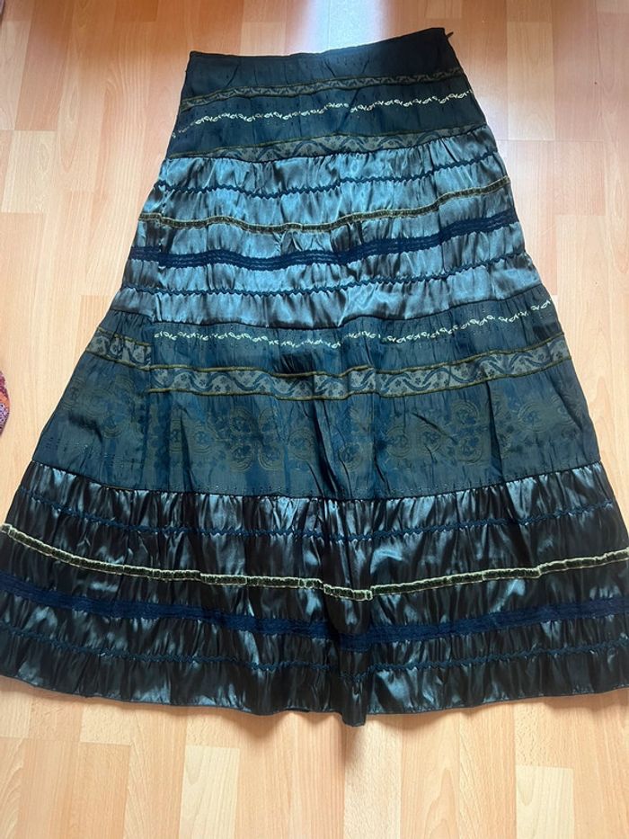 Jupe longue femme verte Palmetto taille 38 - photo numéro 3