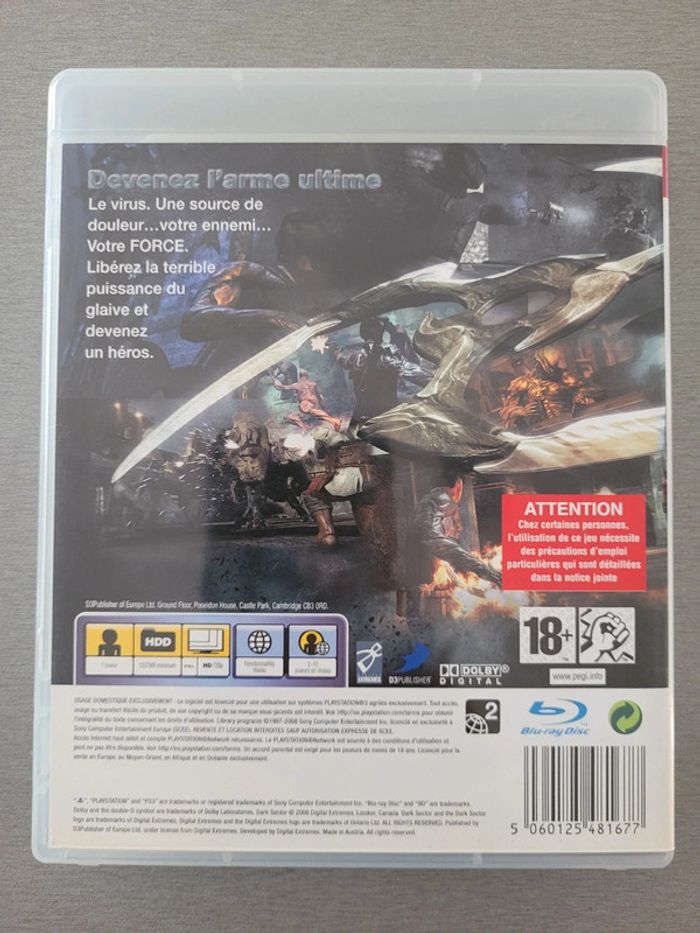 Jeux vidéo PS3 dark sector - photo numéro 2