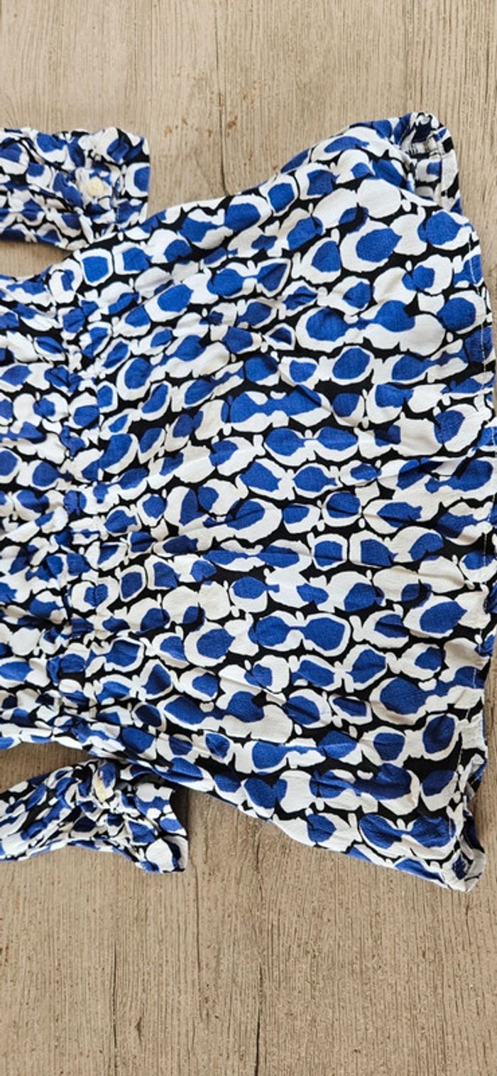 Robe classique à manches longues, blanche/bleue/noire, Jean Bourget, 6 ans - photo numéro 4