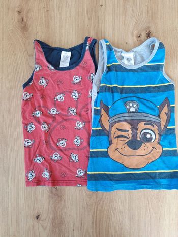 Lot de débardeurs pat patrouille été 3 ans