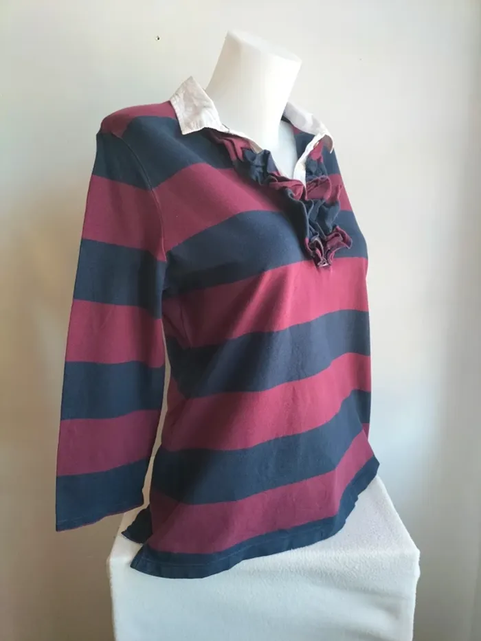 Pull Léger Femmes Col Chemise Manches 3/4 - XL - photo numéro 3