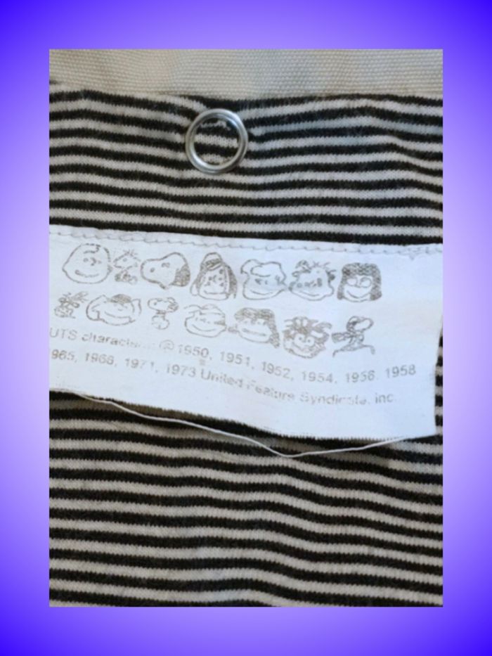 Veste Bébé Beige Peanuts – Snoopy au Dos – Doublure Rayée – 24 mois, 86 cm – Bon État - photo numéro 5