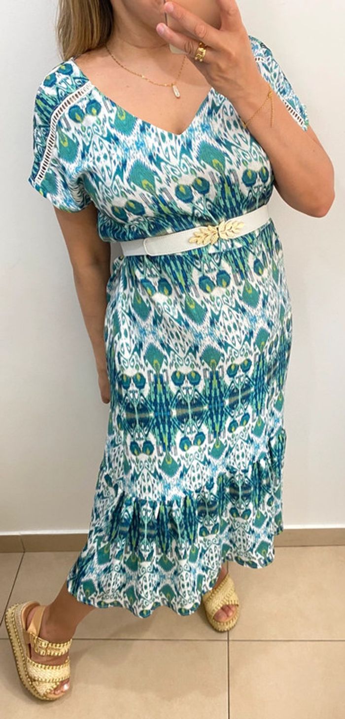 Robe longue imprimée - photo numéro 5