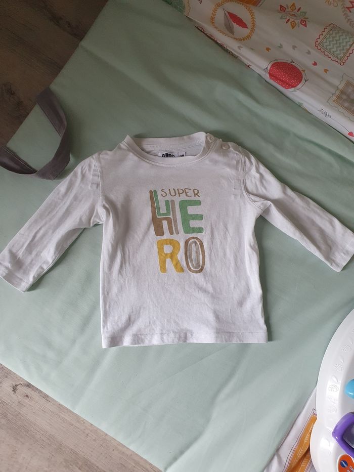 Lot t shirt 9 mois - photo numéro 2