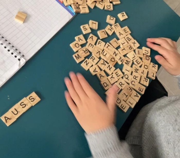 Lettres bois pour écrire mots syllabes sons - photo numéro 3